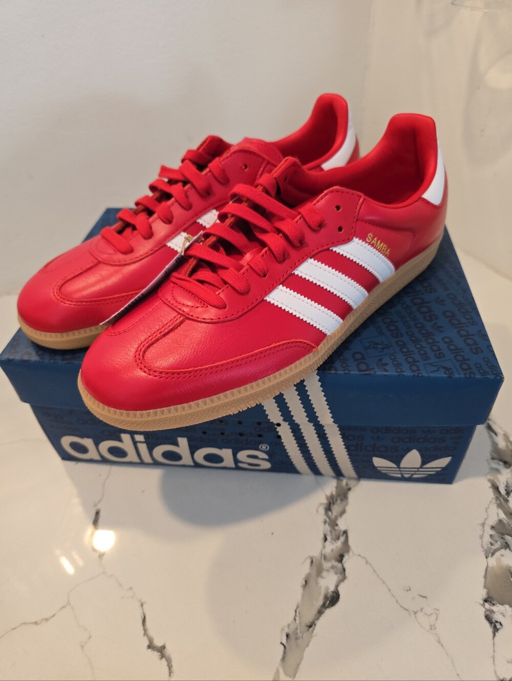 Adidas Samba OG Fourth of July Pack - Scarlet Men's Size 11.5 NWOB - Picture 2 of 11